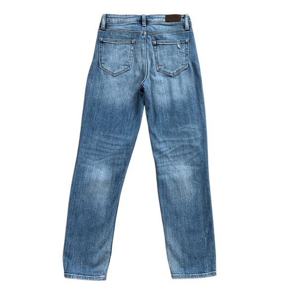 Hidden Jeans Zoey Mom Fit Button Fly Distressed Straight‎ Leg Jeans Size 25 - Picture 5 of 9